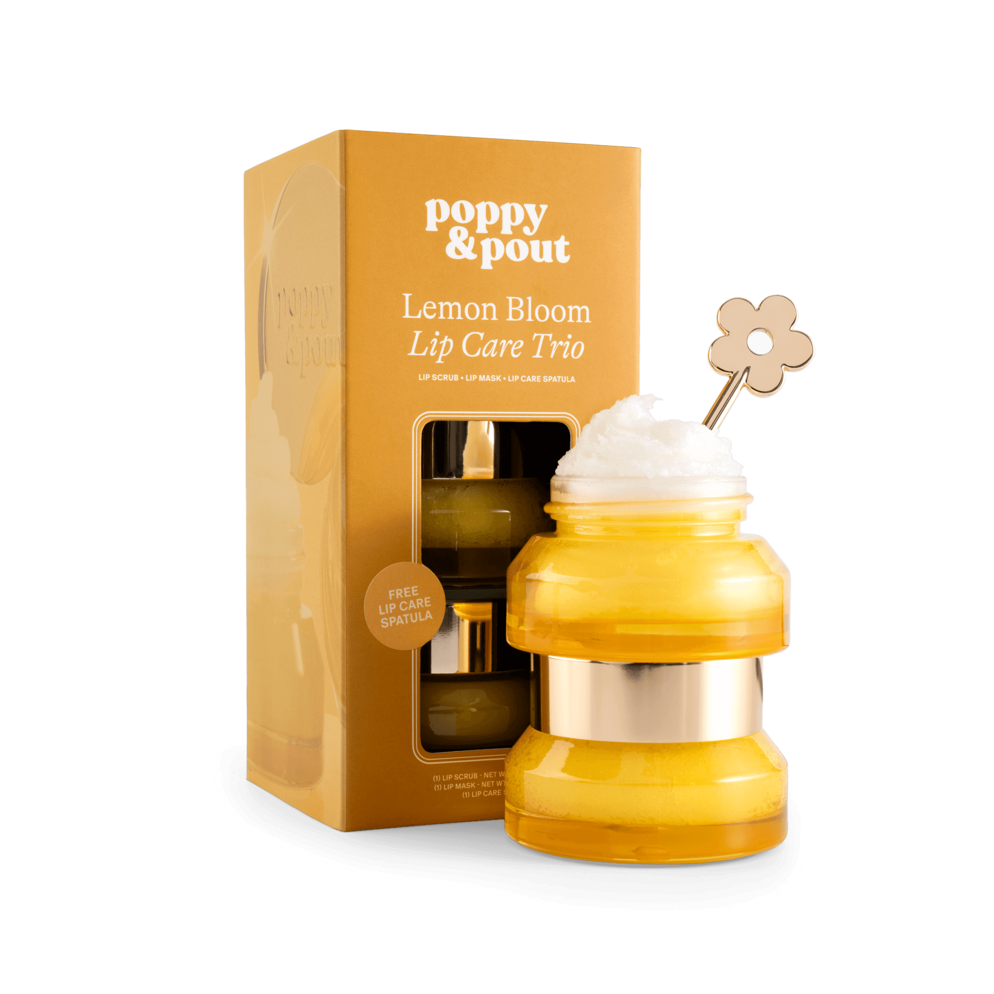 Lemon Bloom Lip Care Trio | Poppy & Pout Natural Lip Care