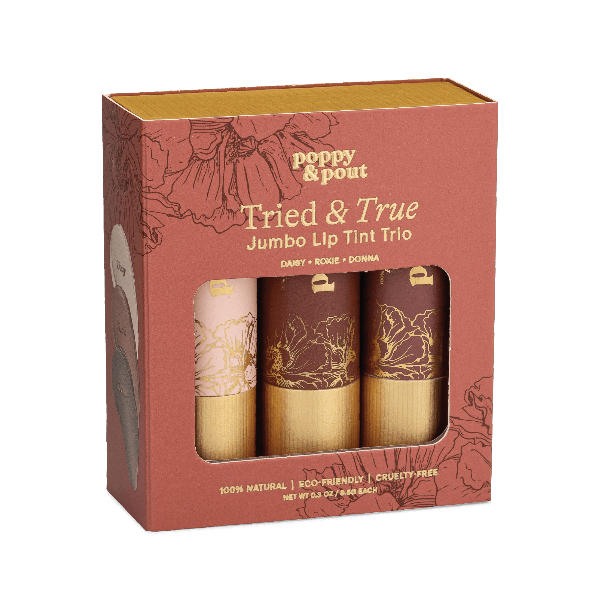 Best Lip Tint Trio Gift Set – Long Lasting | Poppy & Pout