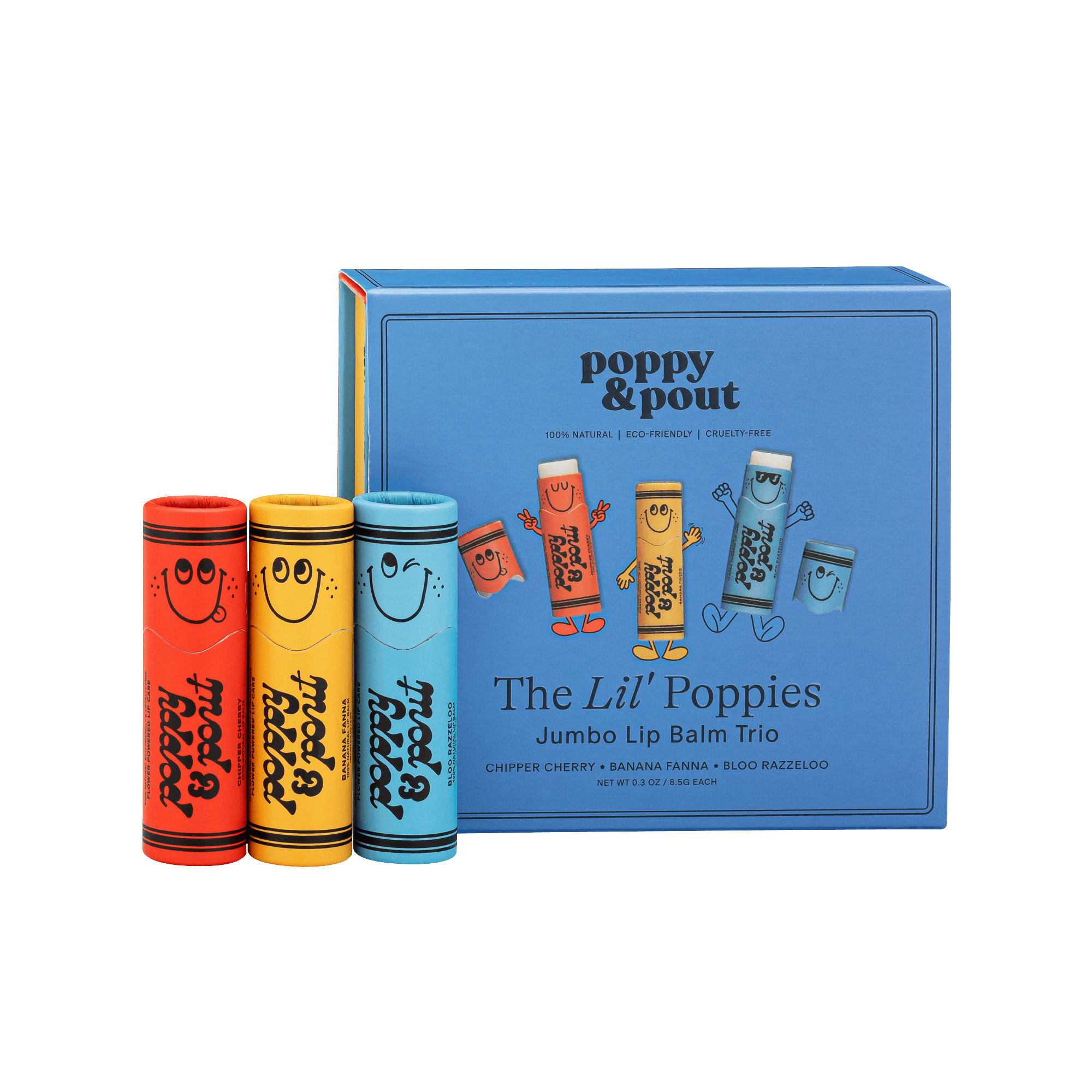 Lil Poppies 3 pack gift set- Poppy & Pout