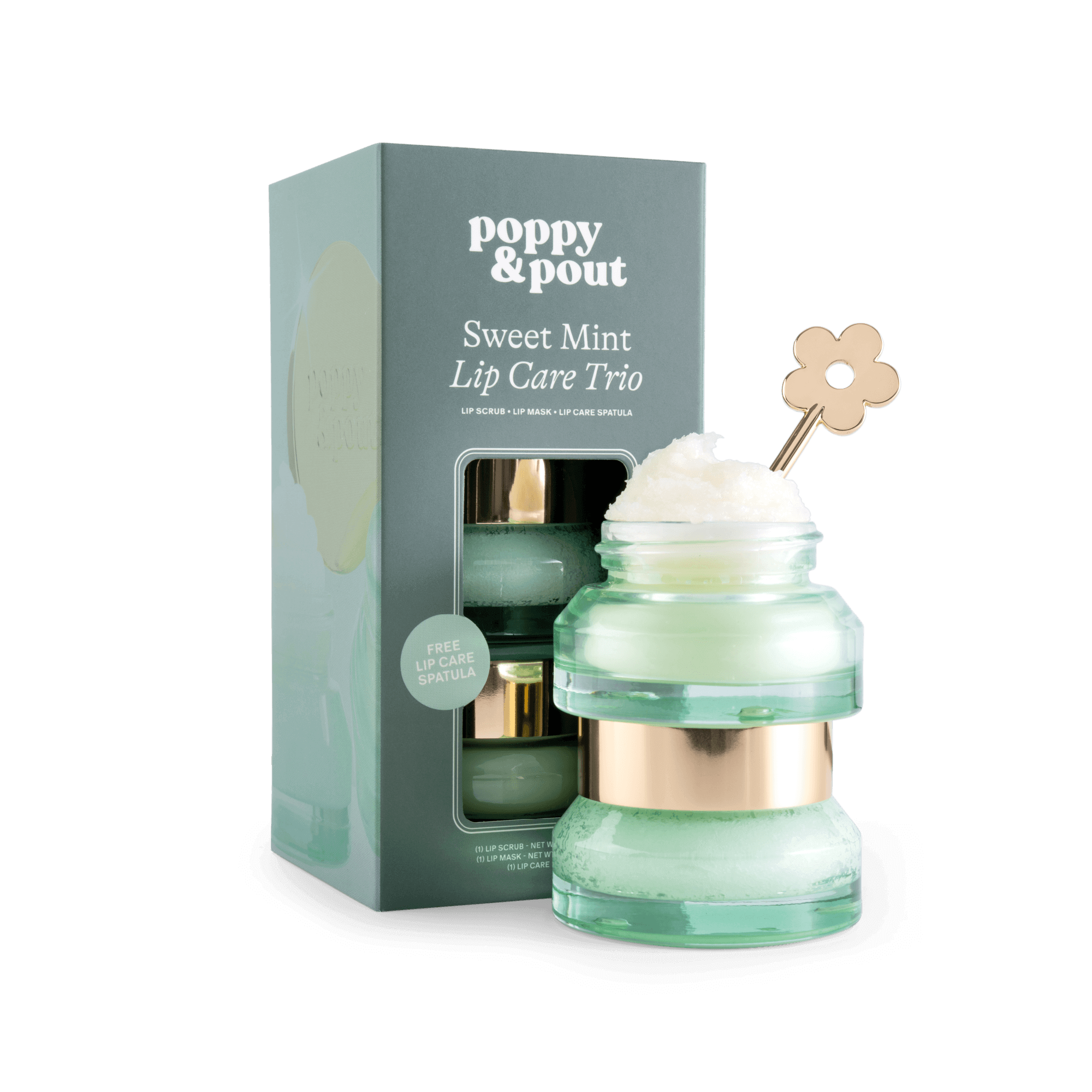 Sweet Mint Lip Care Trio | Poppy & Pout Natural Lip Care