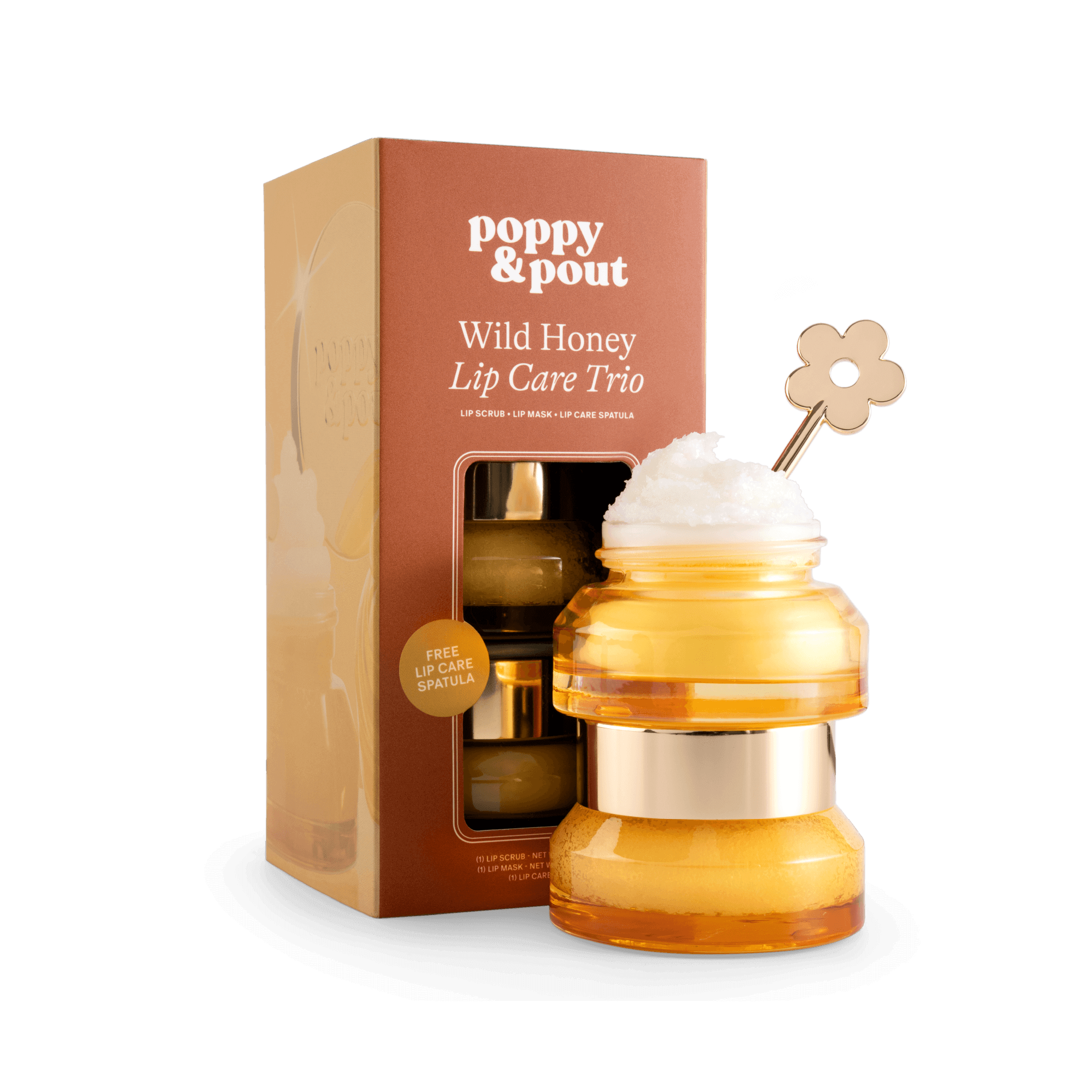 WANTKEY CAMP サイコロ ベルクロワッペン　アロマボトル SET Wild Honey Lip Care Trio | Poppy & Pout Natural Lip Care