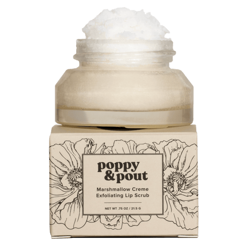 Lip Scrub, Original, Marshmallow Creme - Poppy & Pout