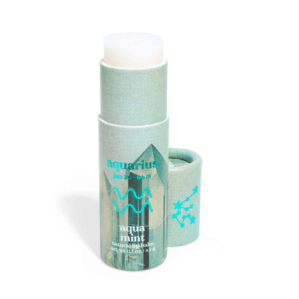 Lip Balm, Zodiac, Aquarius Aqua Mint