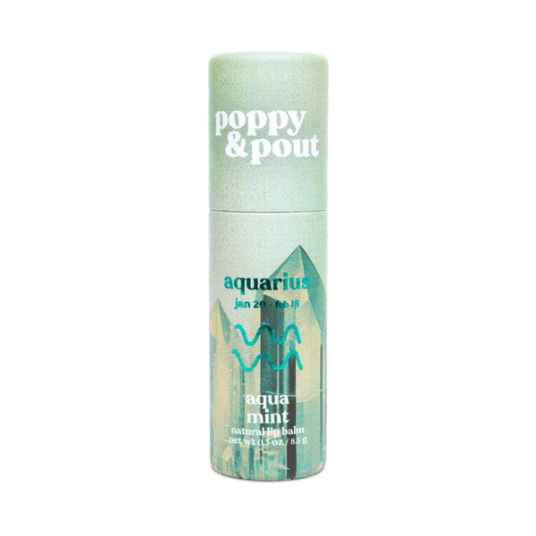 Lip Balm, Zodiac, Aquarius Aqua Mint