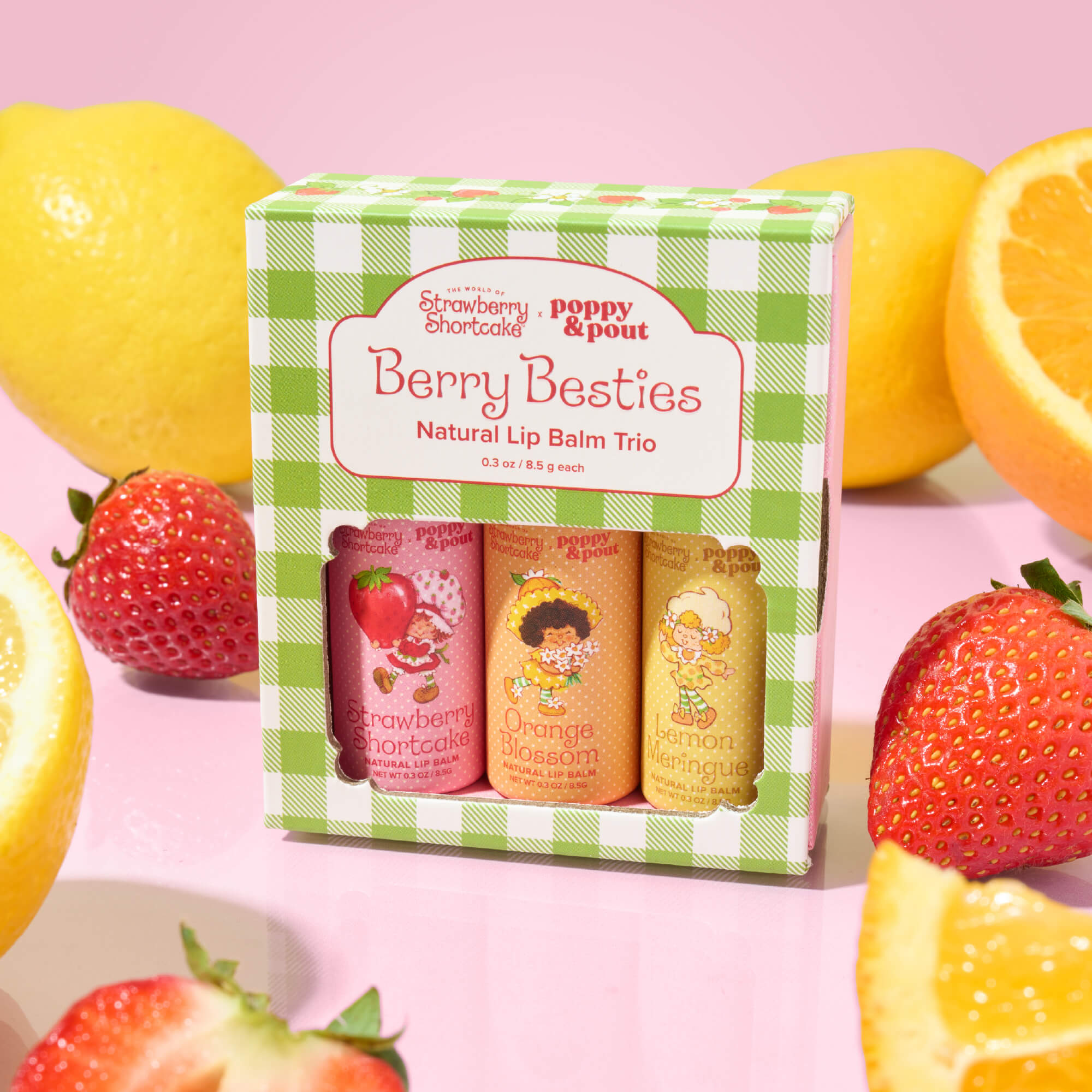 Limited Edition, Gift Set, Lip Balm Trio, Berry Besties – Poppy & Pout