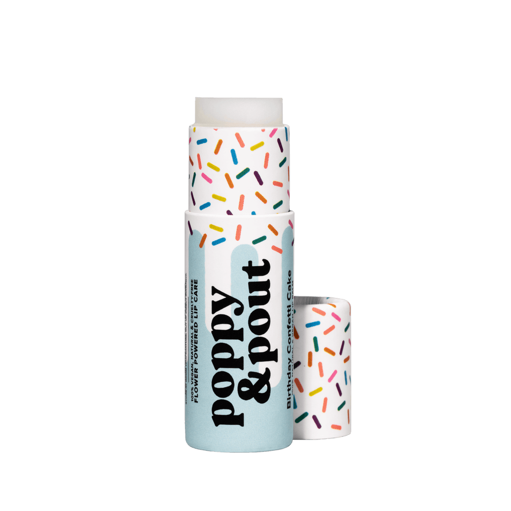 Lip Balm, Birthday Confetti Cake, Blue