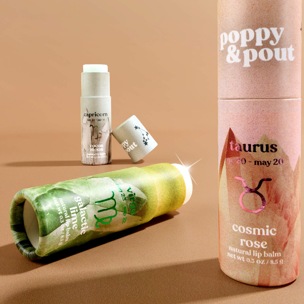 Lip Balm, Zodiac, Taurus Cosmic Rose