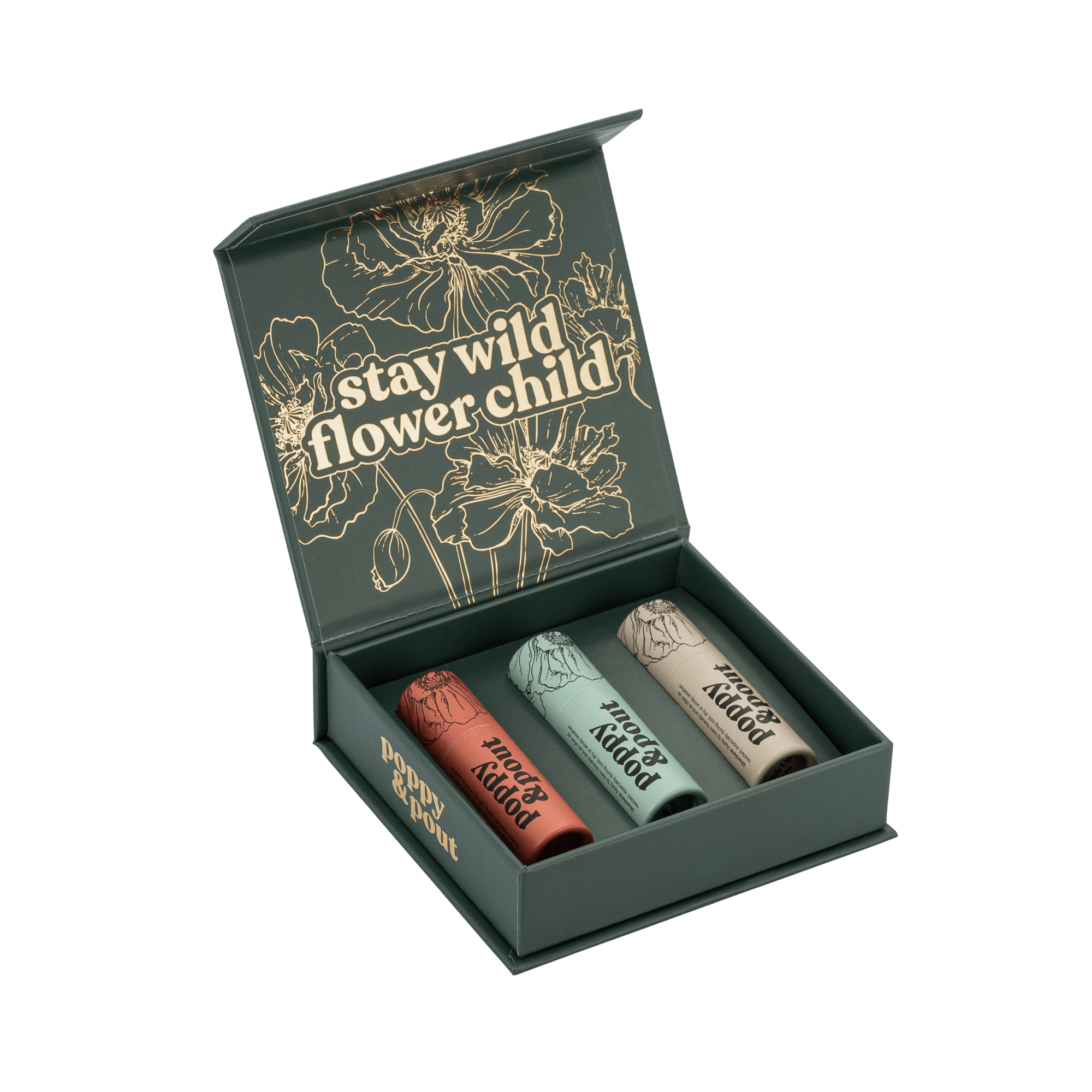 Gift Set, Lip Balm 3-Pack, Best of the Best - Poppy & Pout