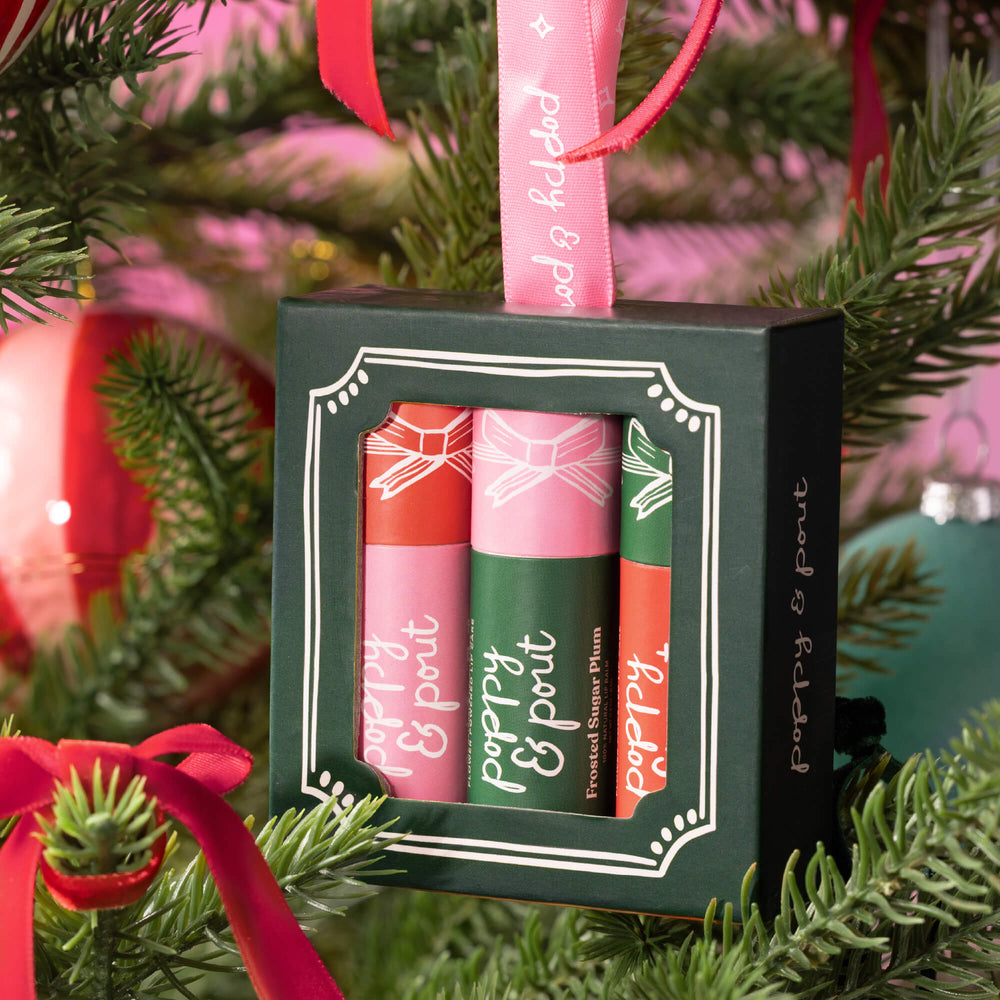 Limited Edition, Lip Balm Trio, Holiday, Ornament