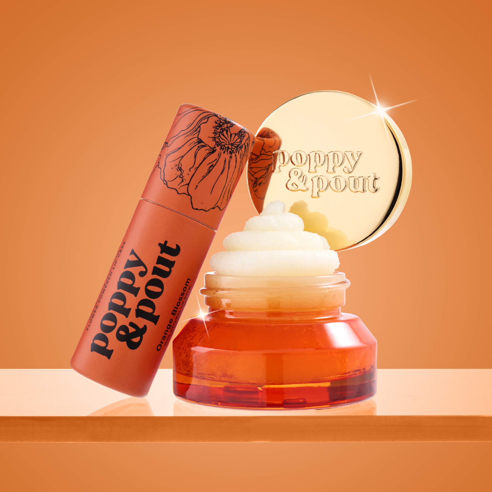 Orange Blossom Lip Care Duo | Poppy & Pout Natural Lip Care