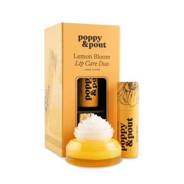 Lemon Bloom Lip Care Duo | Poppy & Pout Natural Lip Care