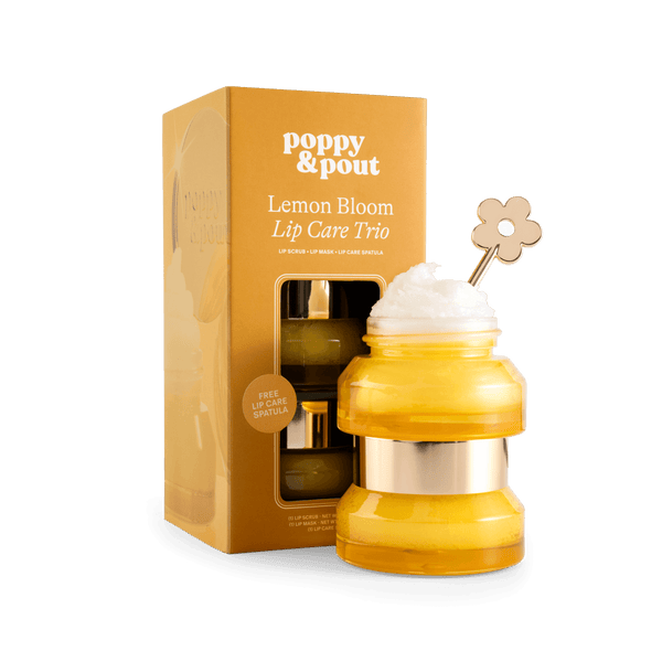 Lemon Bloom Lip Care Trio | Poppy & Pout Natural Lip Care