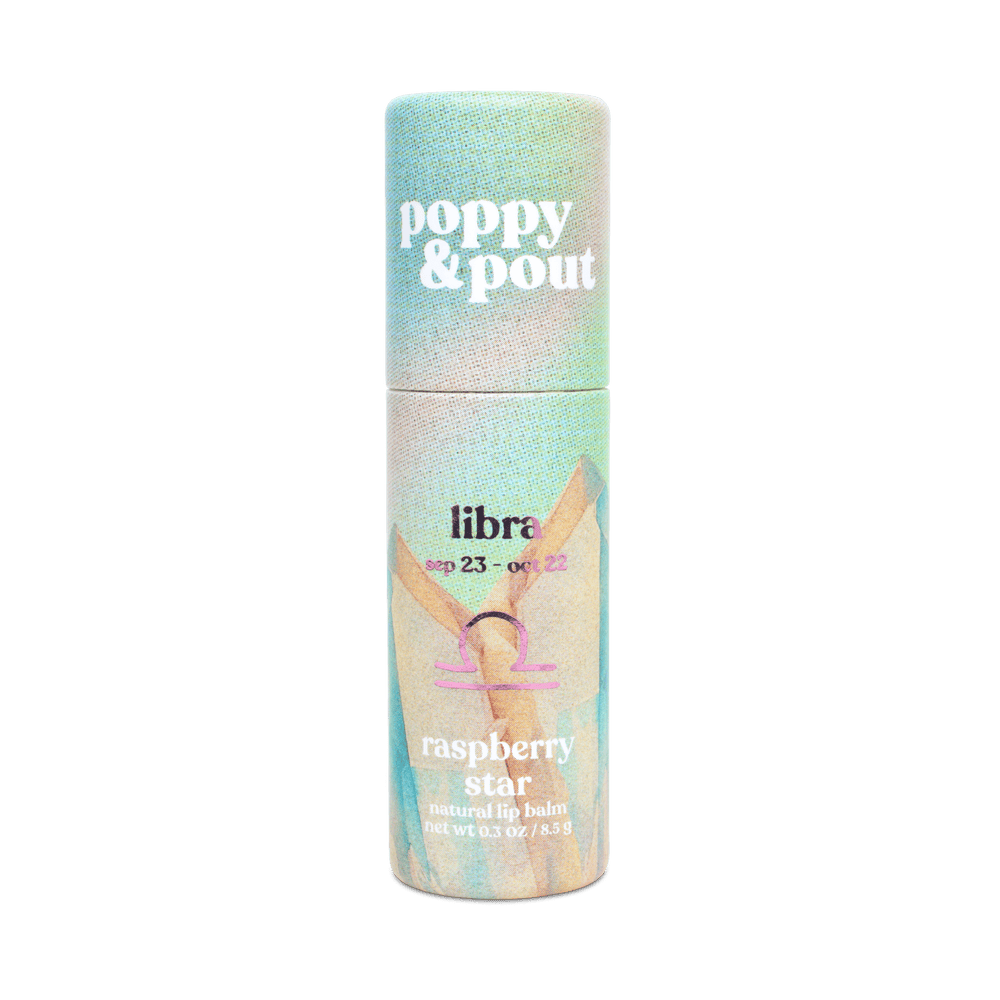 Lip Balm, Zodiac, Libra Raspberry Star