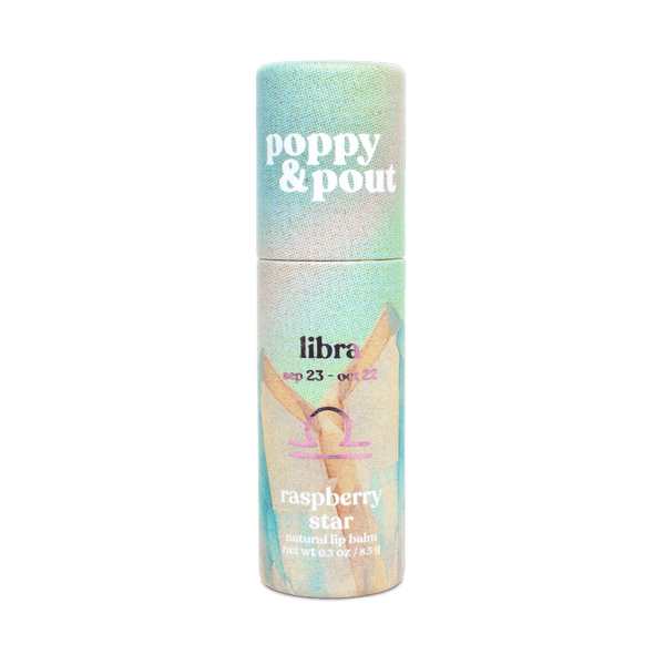 Lip Balm, Zodiac, Libra Raspberry Star