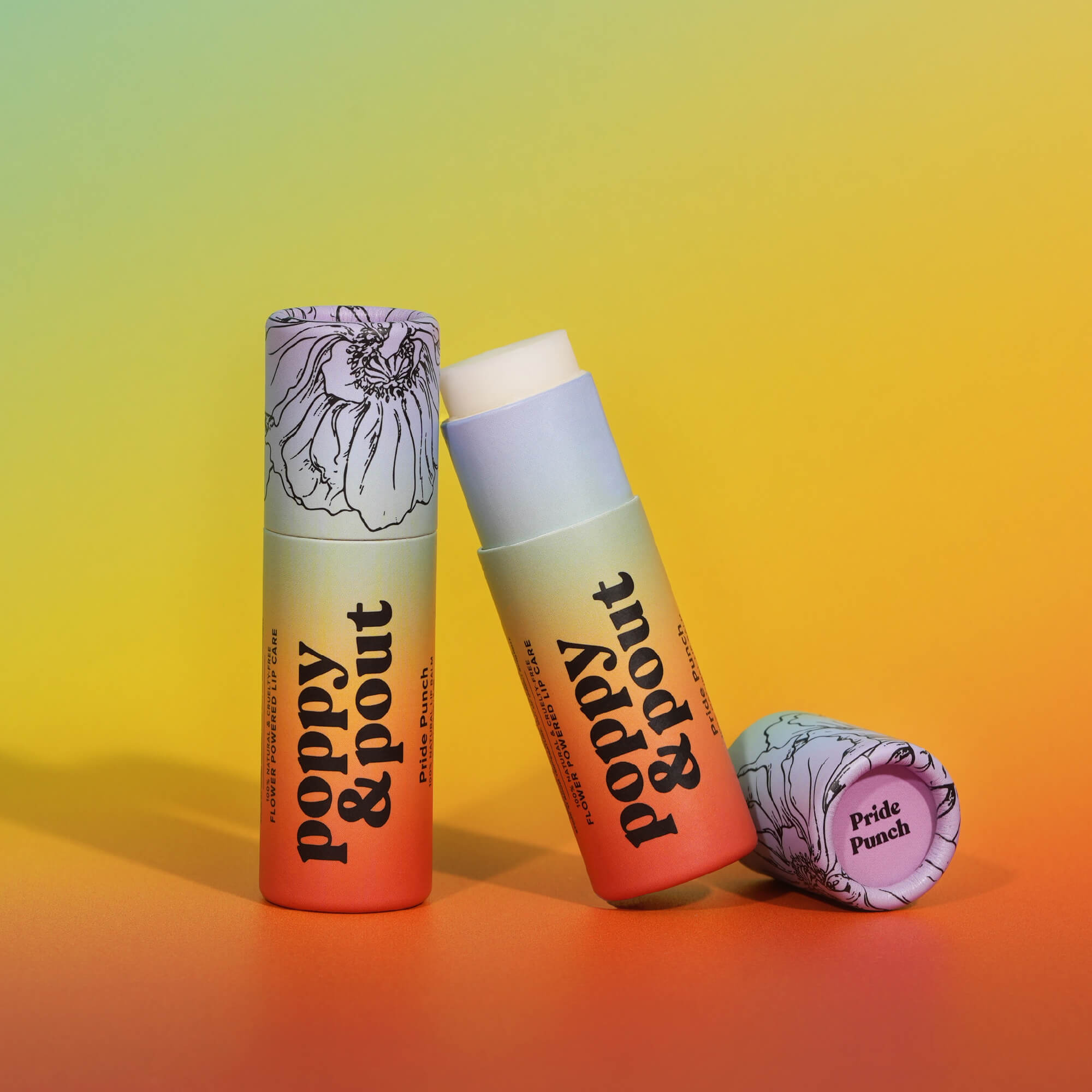 Limited Edition, Lip Balm, Pride Punch - Poppy & Pout