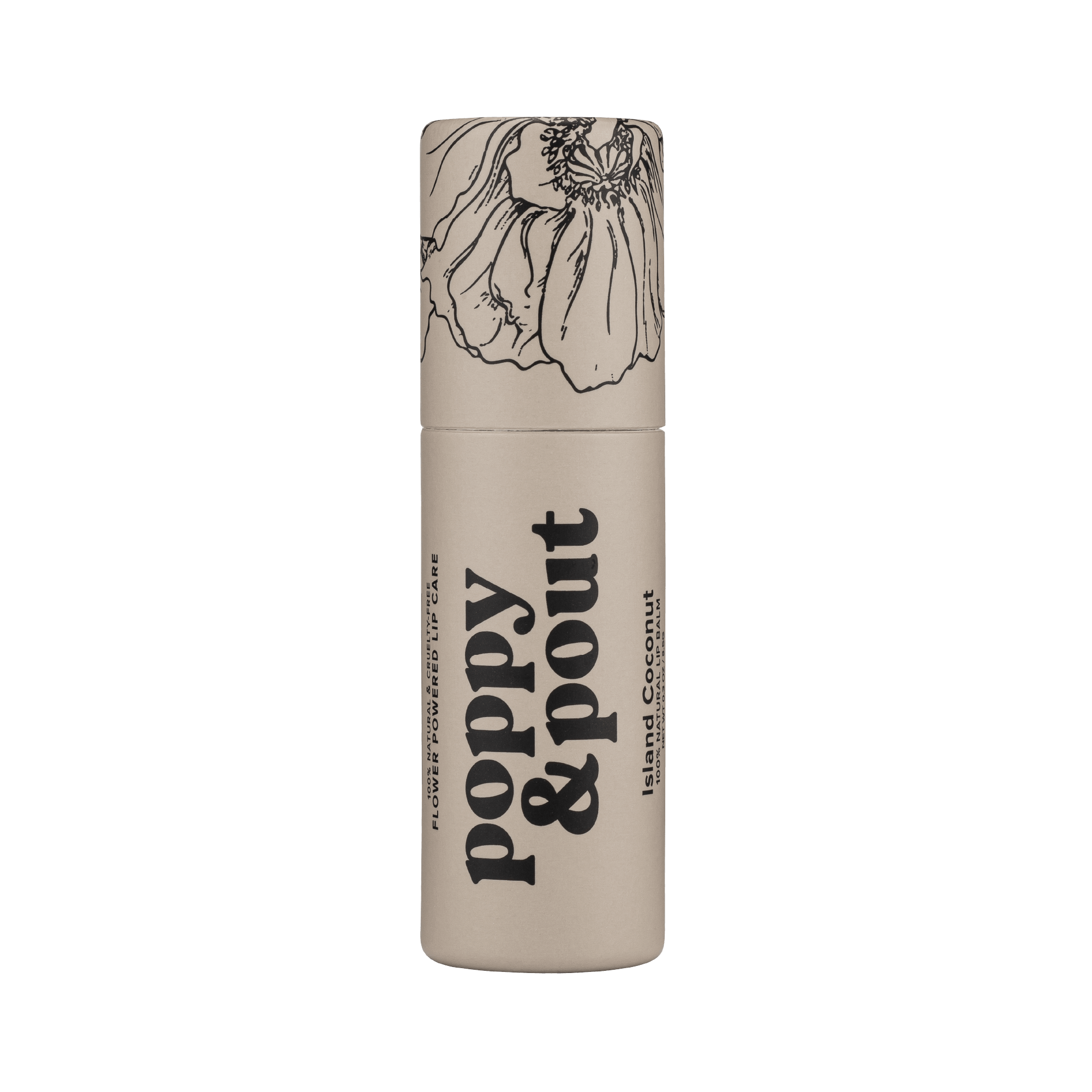 Lip Balm, Original, Island Coconut - Poppy & Pout