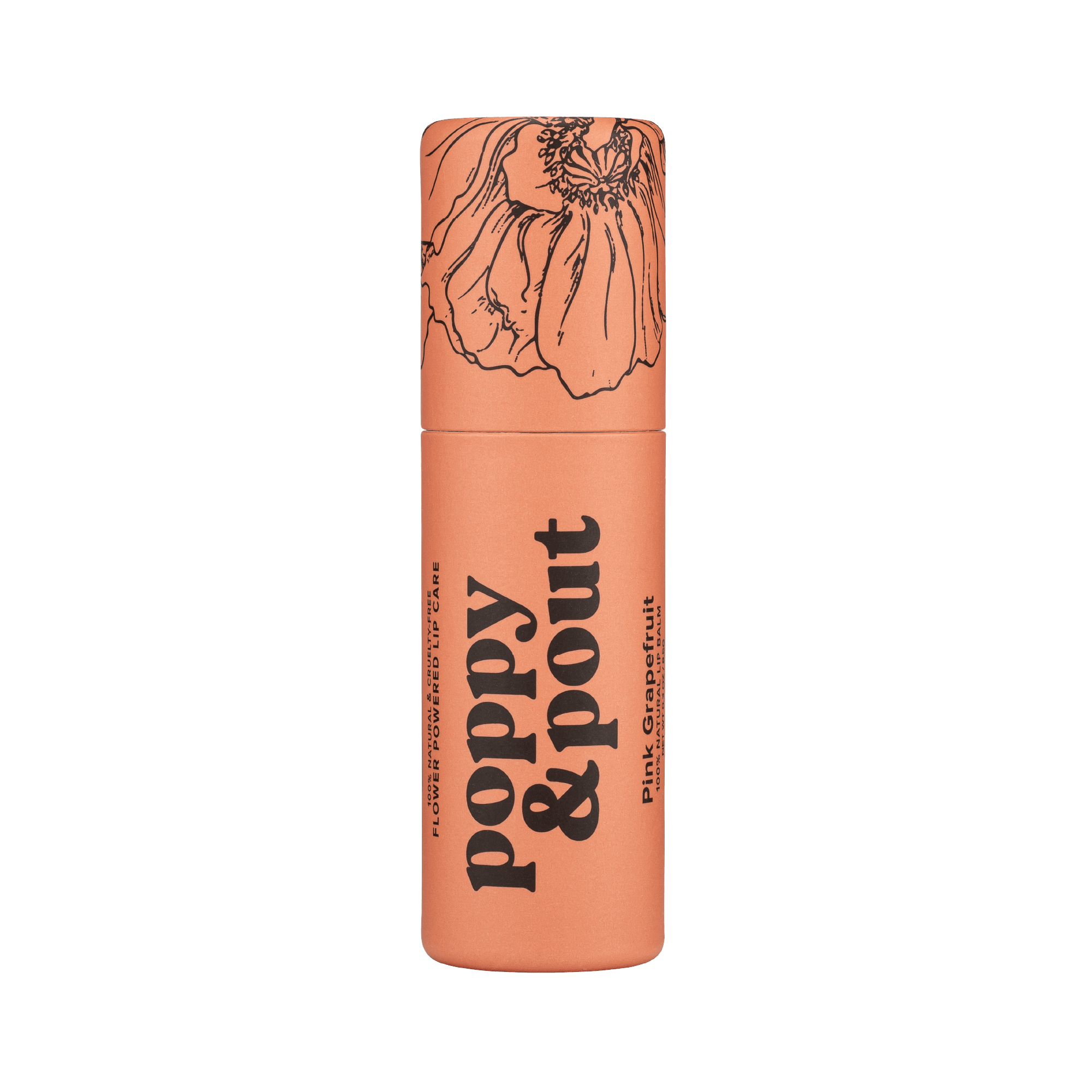 Lip Balm, Original, Pink Grapefruit - Poppy & Pout