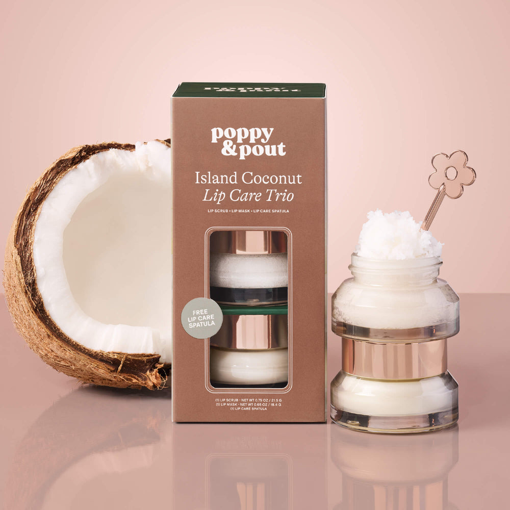 Gift Set, Lip Care Trio, Island Coconut
