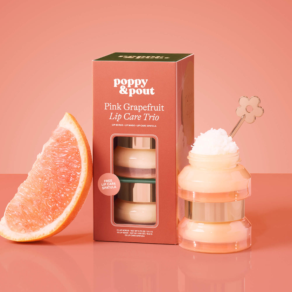 Gift Set, Lip Care Trio, Pink Grapefruit