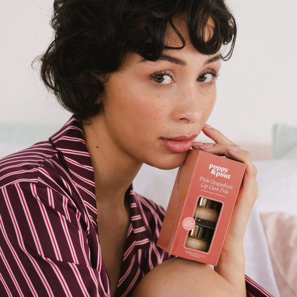 Gift Set, Lip Care Trio, Pink Grapefruit