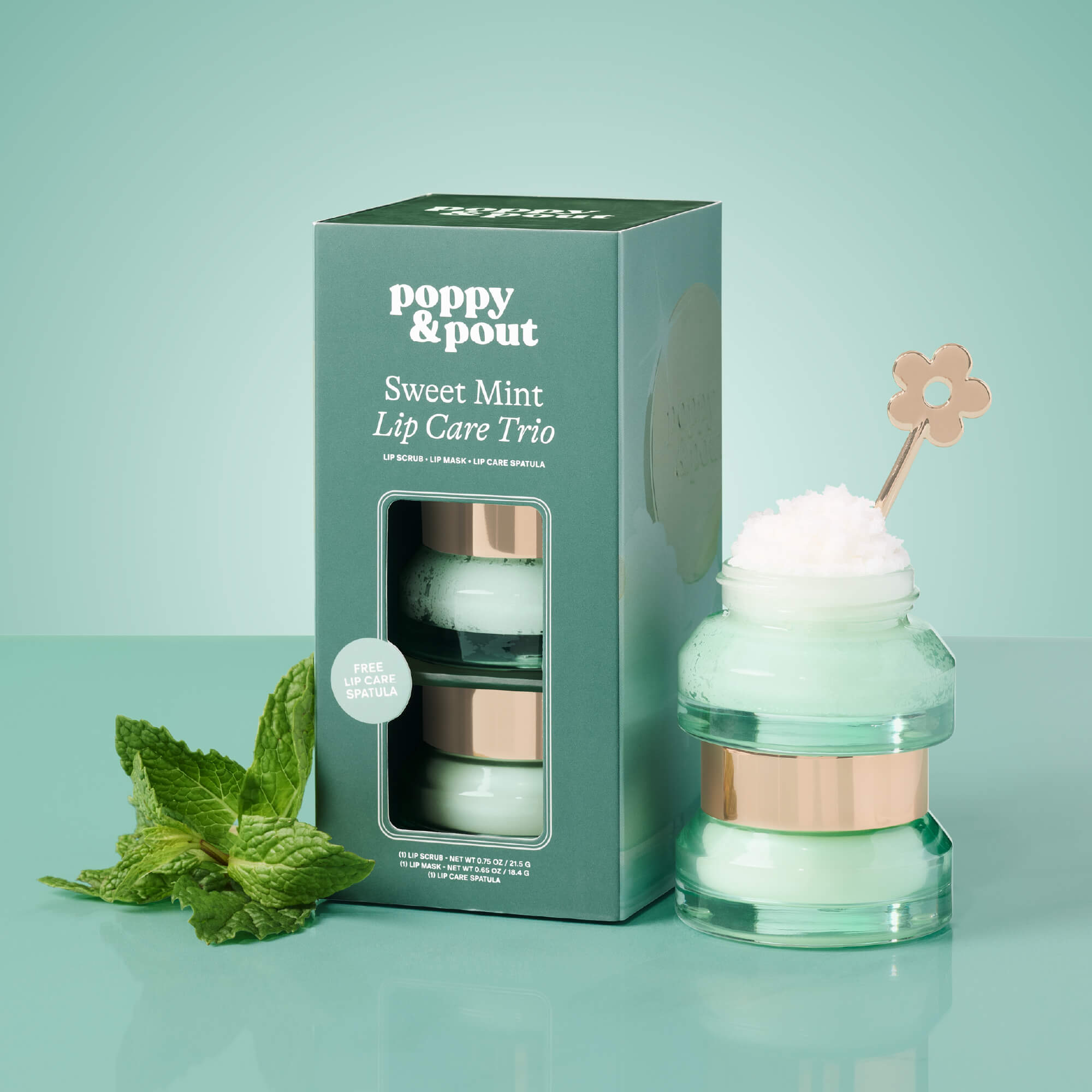 Sweet Mint Lip Care Trio | Poppy & Pout Natural Lip Care