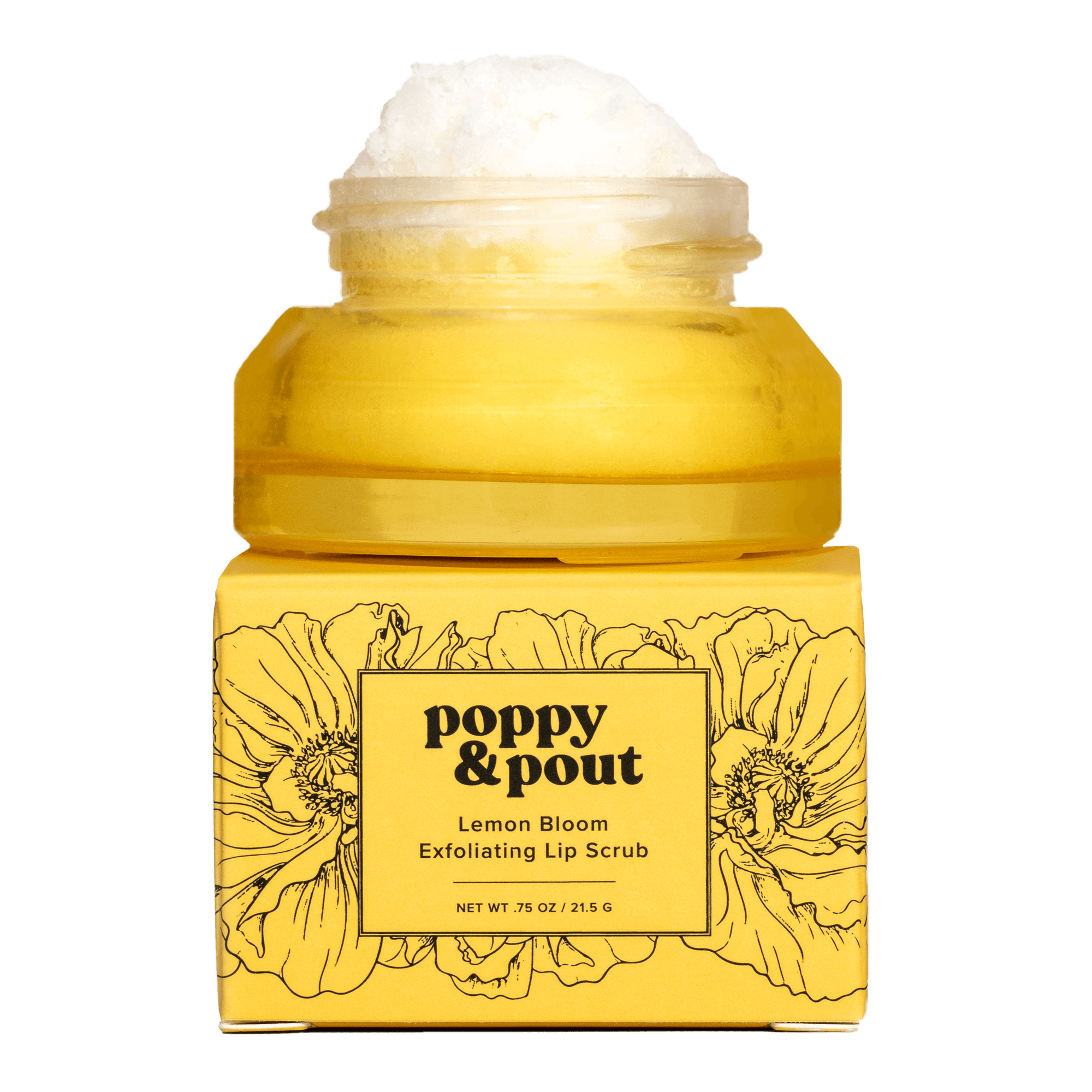 » Lip Scrub, Original, Lemon Bloom (100% off) - Poppy & Pout