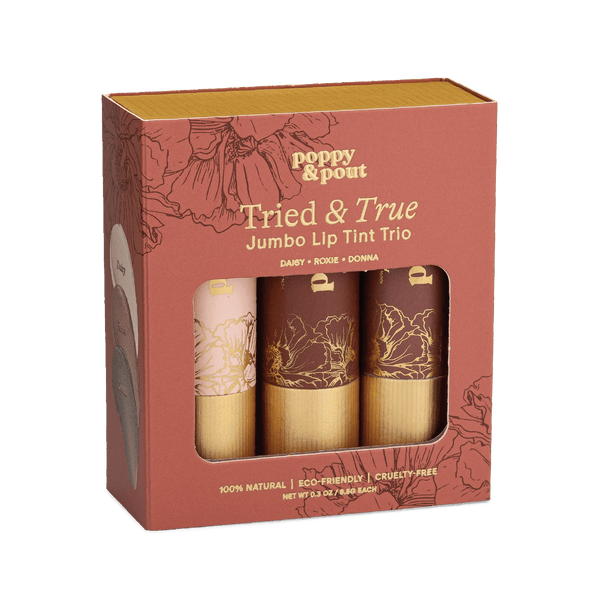 Best Lip Tint Trio Gift Set – Long Lasting | Poppy & Pout