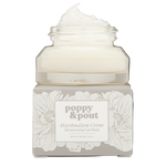 Marshmallow Creme lip mask in cream glass jar on box, 1 of 4