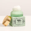 Sweet Mint flavored lip scrub with lid off and on top of packaging box, 4 of 5