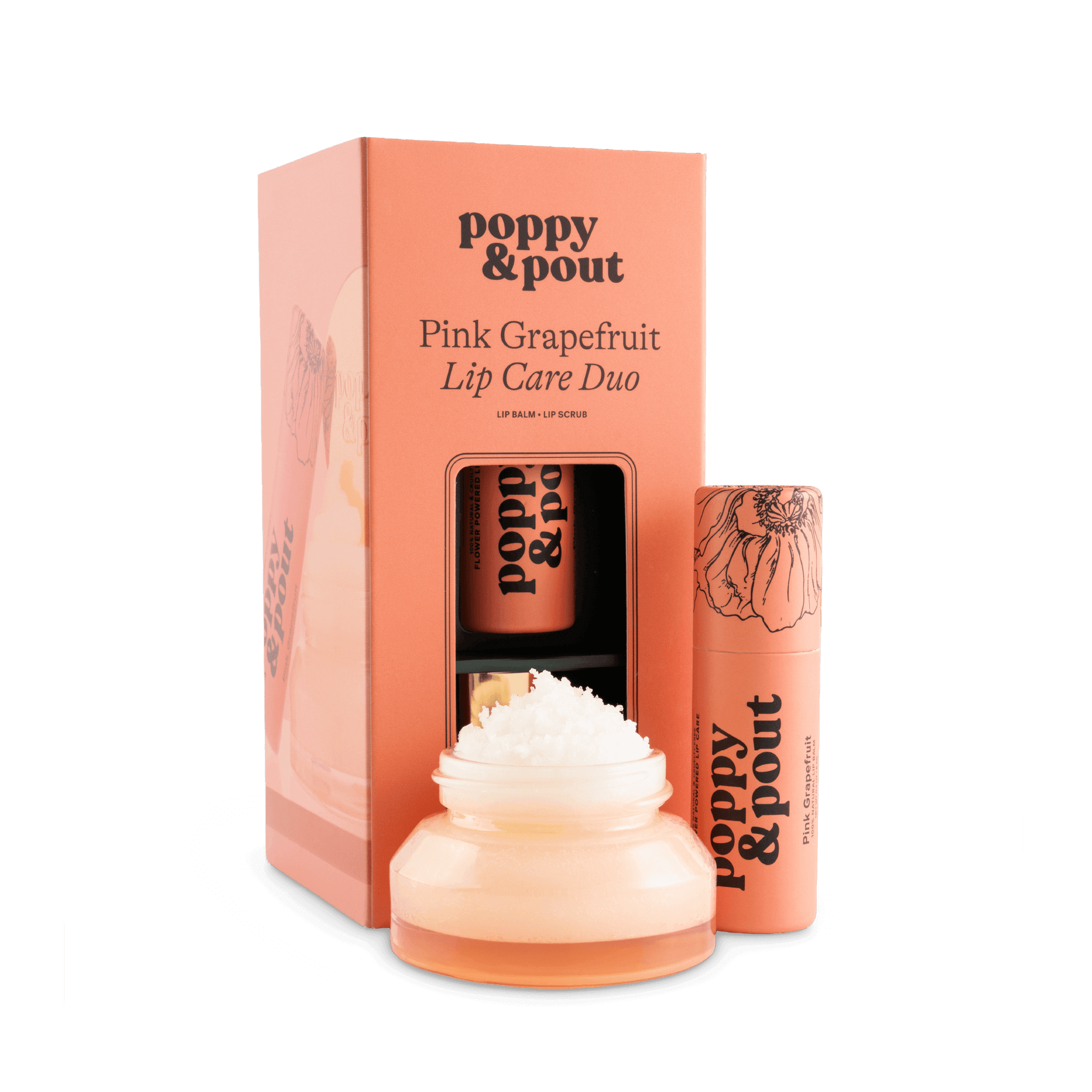 Gift Set, Lip Care Duo, Pink Grapefruit