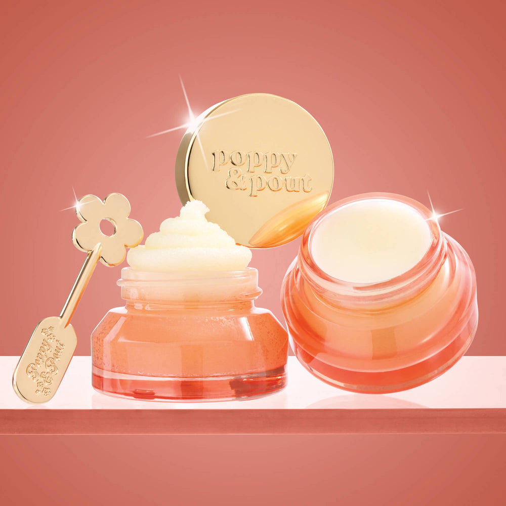 Gift Set, Lip Care Trio, Pomegranate Peach