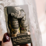 Practical Magic Lip Balm Sister Pack gift box showing two floral lip balm tubes, 5 of 7