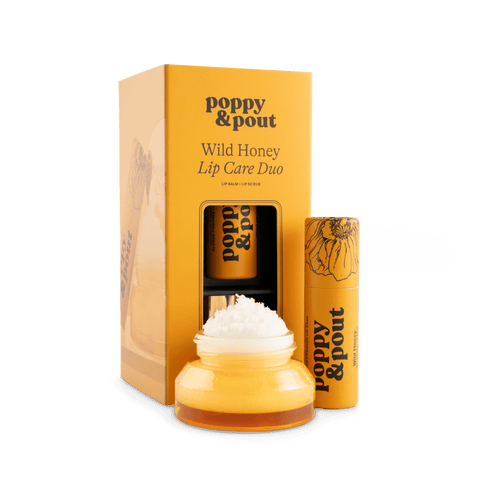 Wild Honey Lip Care Duo | Poppy & Pout Natural Lip Care