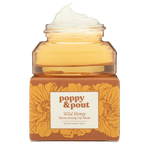 Wild Honey lip mask yellow glass jar on box, 1 of 4