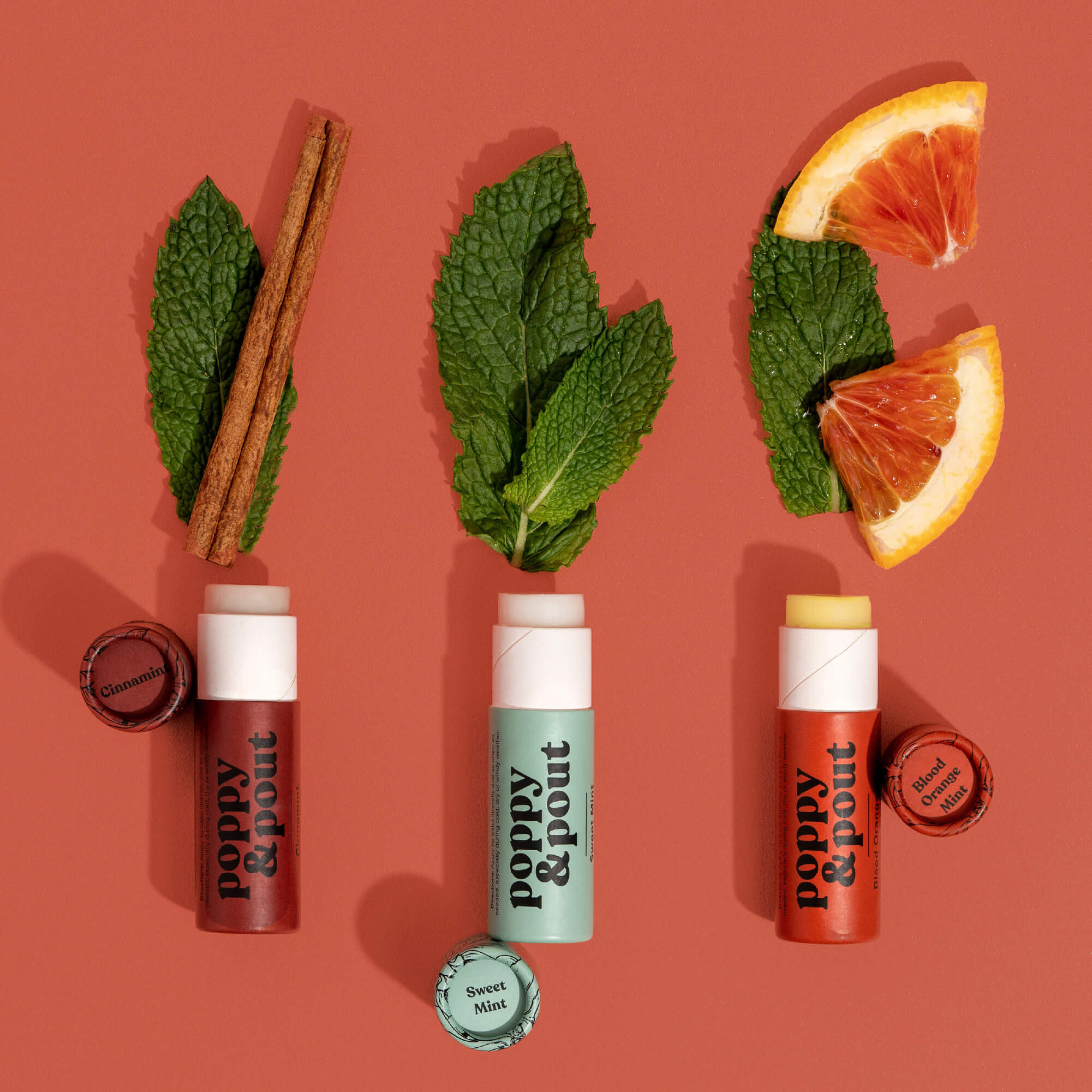 Gift Set, Lip Balm 3-Pack, Mint To Be - Poppy & Pout
