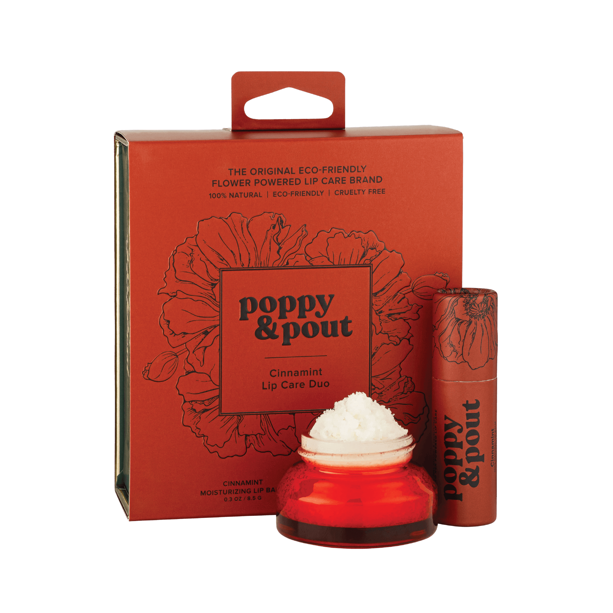 Gift Set, Lip Care Duo, Cinnamint - Poppy & Pout