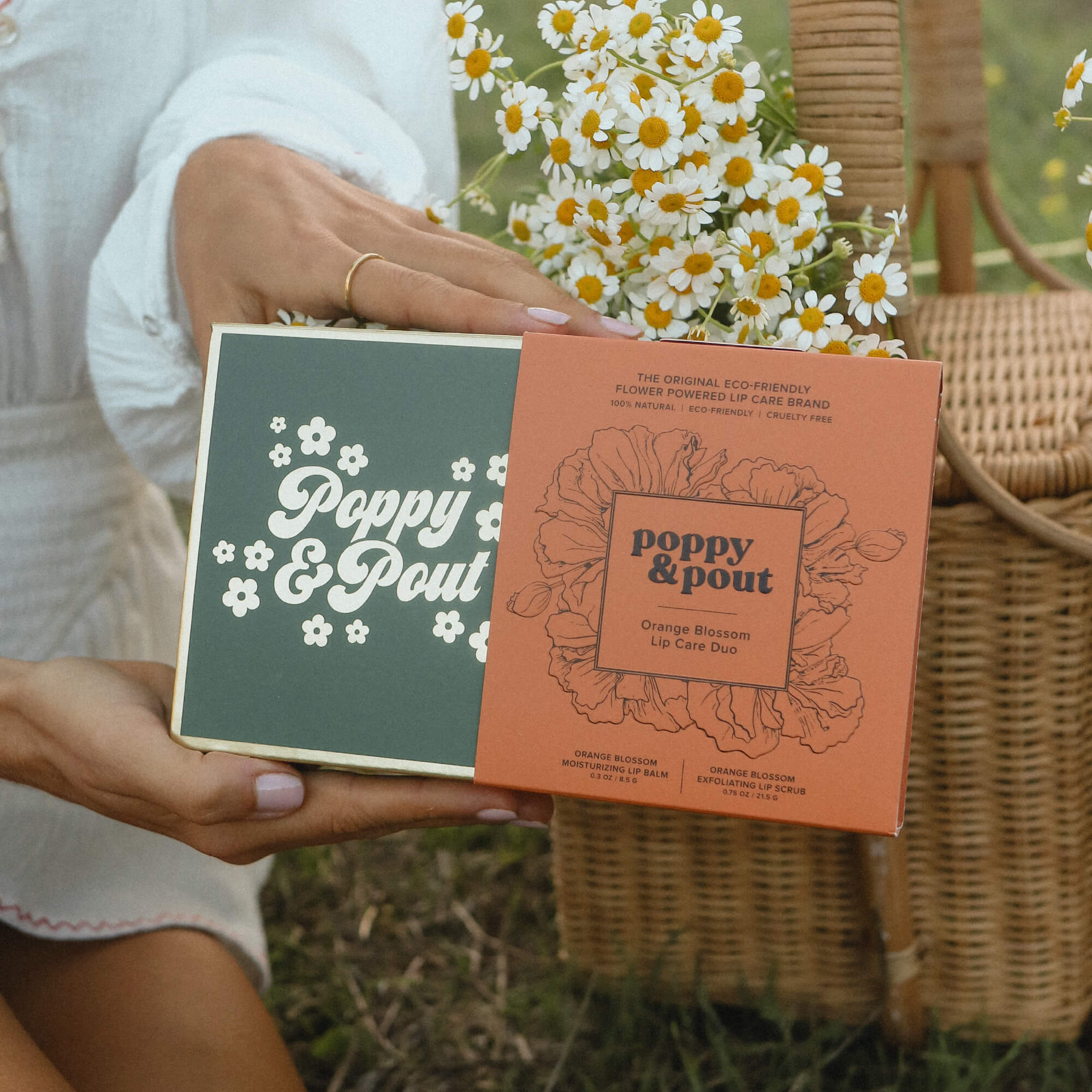 Gift Set, Lip Care Duo, Orange Blossom – Poppy & Pout