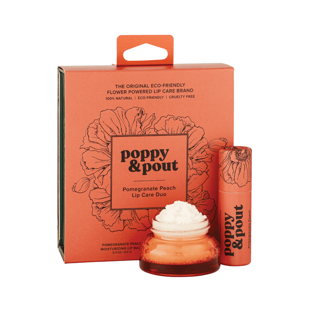 Gift Set, Lip Care Duo, Pomegranate Peach