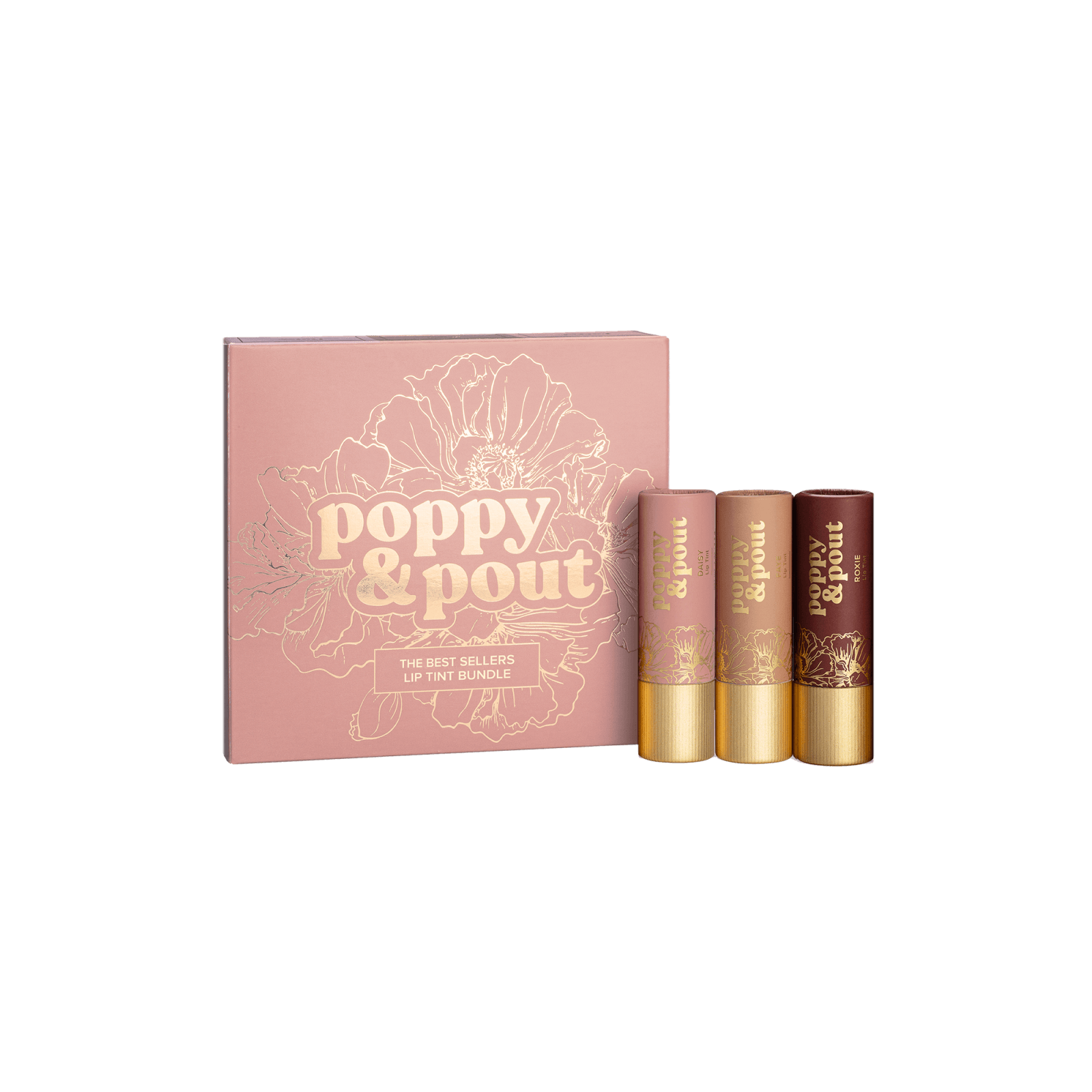 Gift Set, Lip Tint 3-Pack, Best Sellers - Poppy & Pout