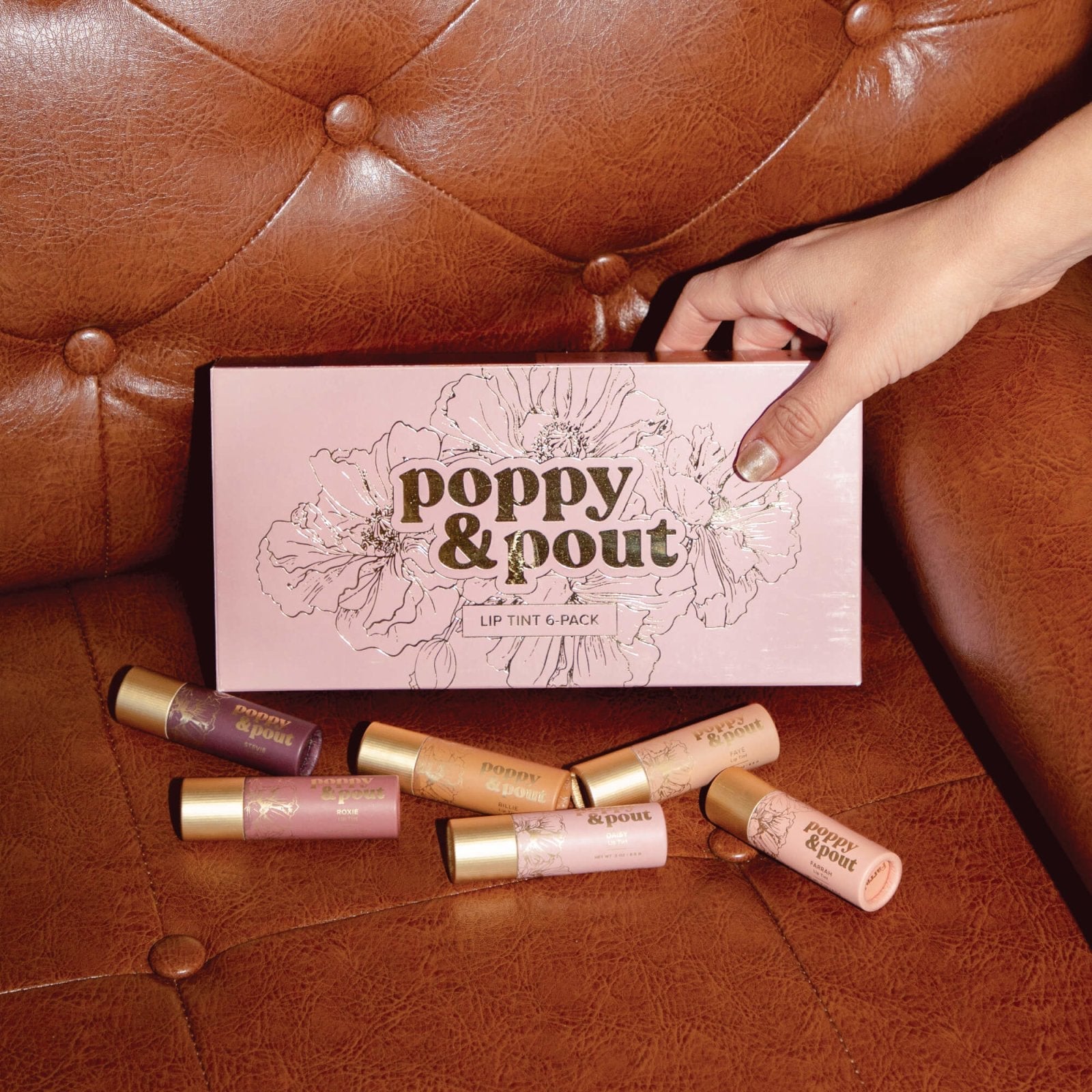 Gift Set, Lip Tint 6-Pack, Premium Set - Poppy & Pout