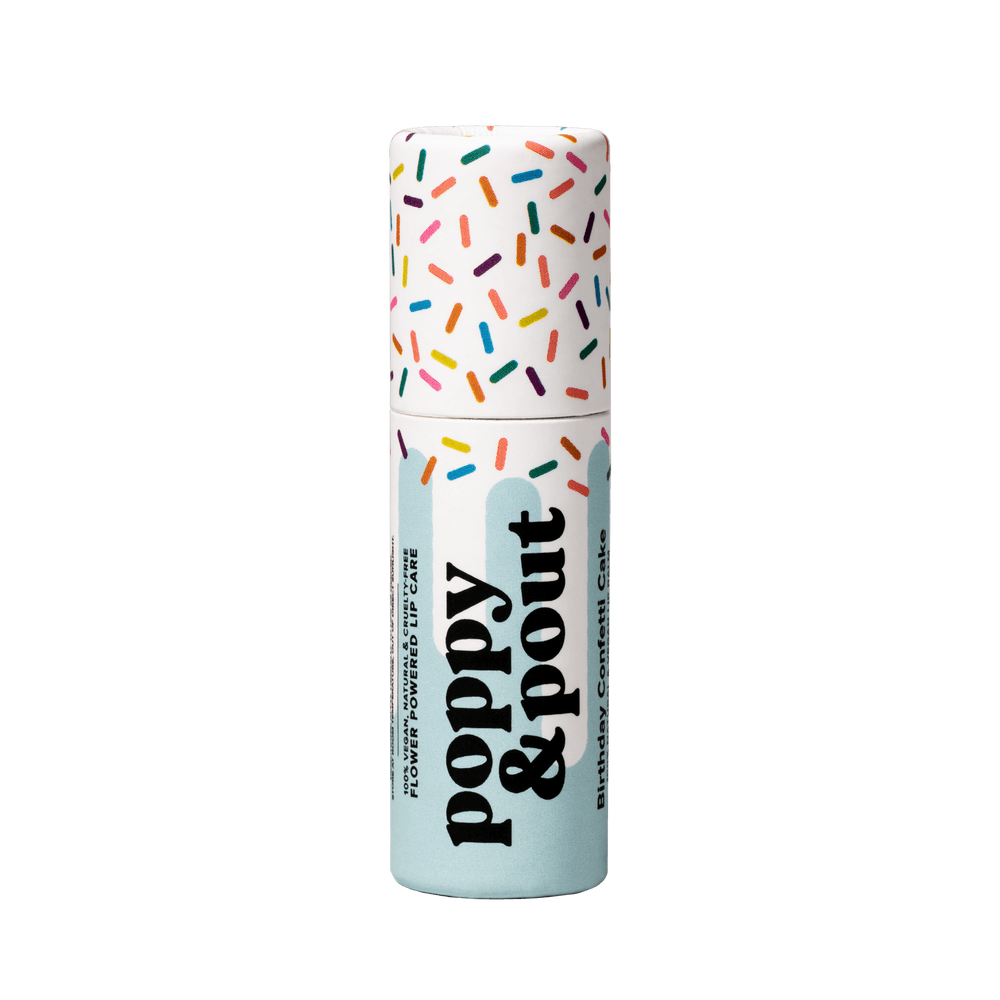 Lip Balm, Birthday Confetti Cake, Blue