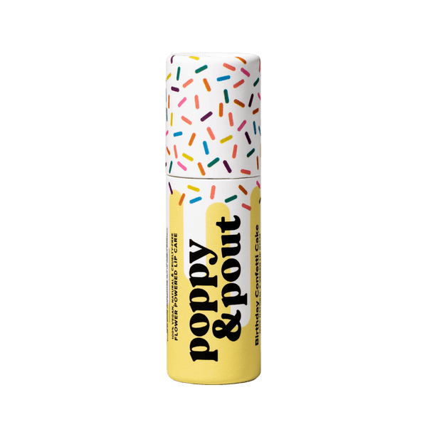 Lip Balm, Birthday Confetti Cake, Yellow