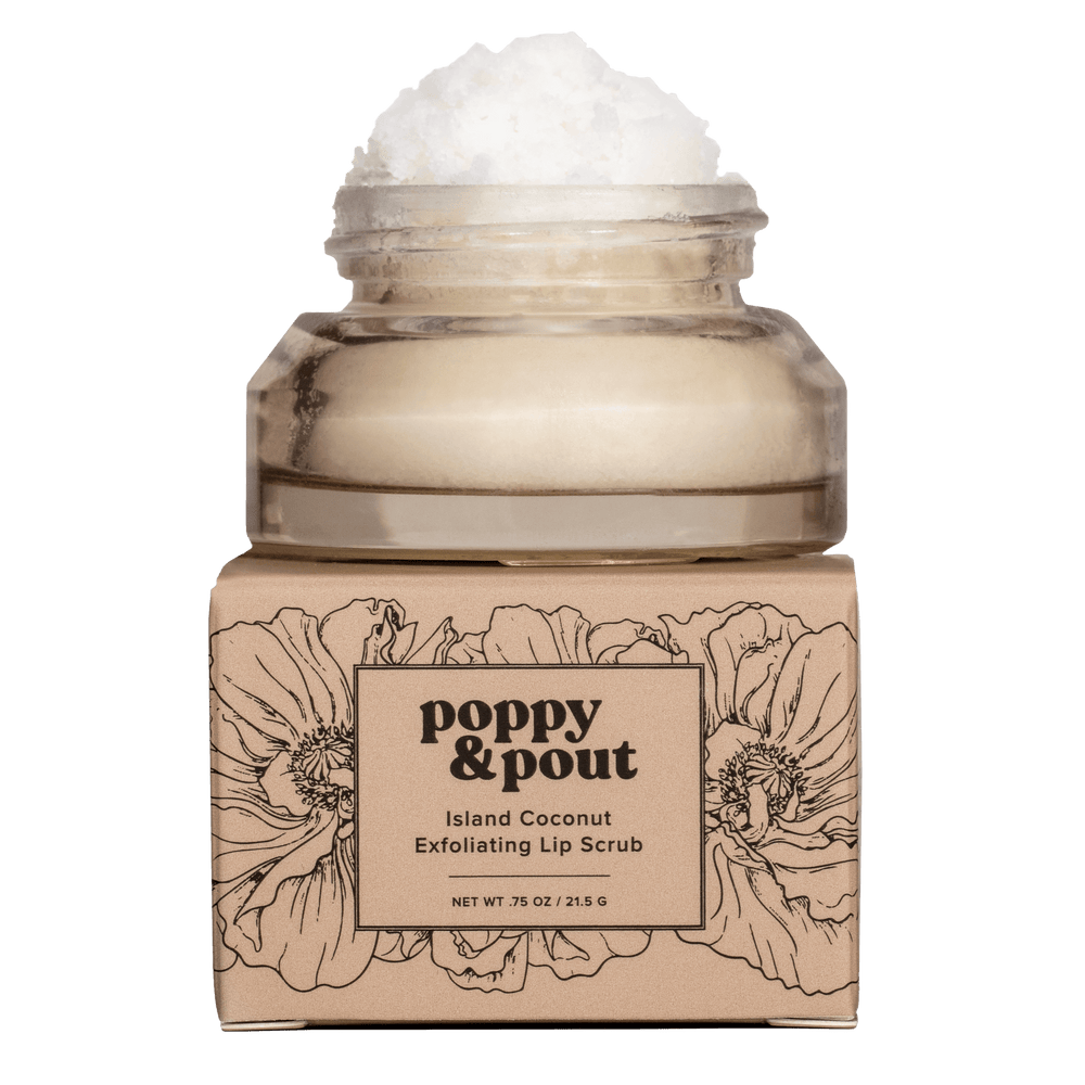 Island Coconut Lip Scrub, Original - Poppy & Pout