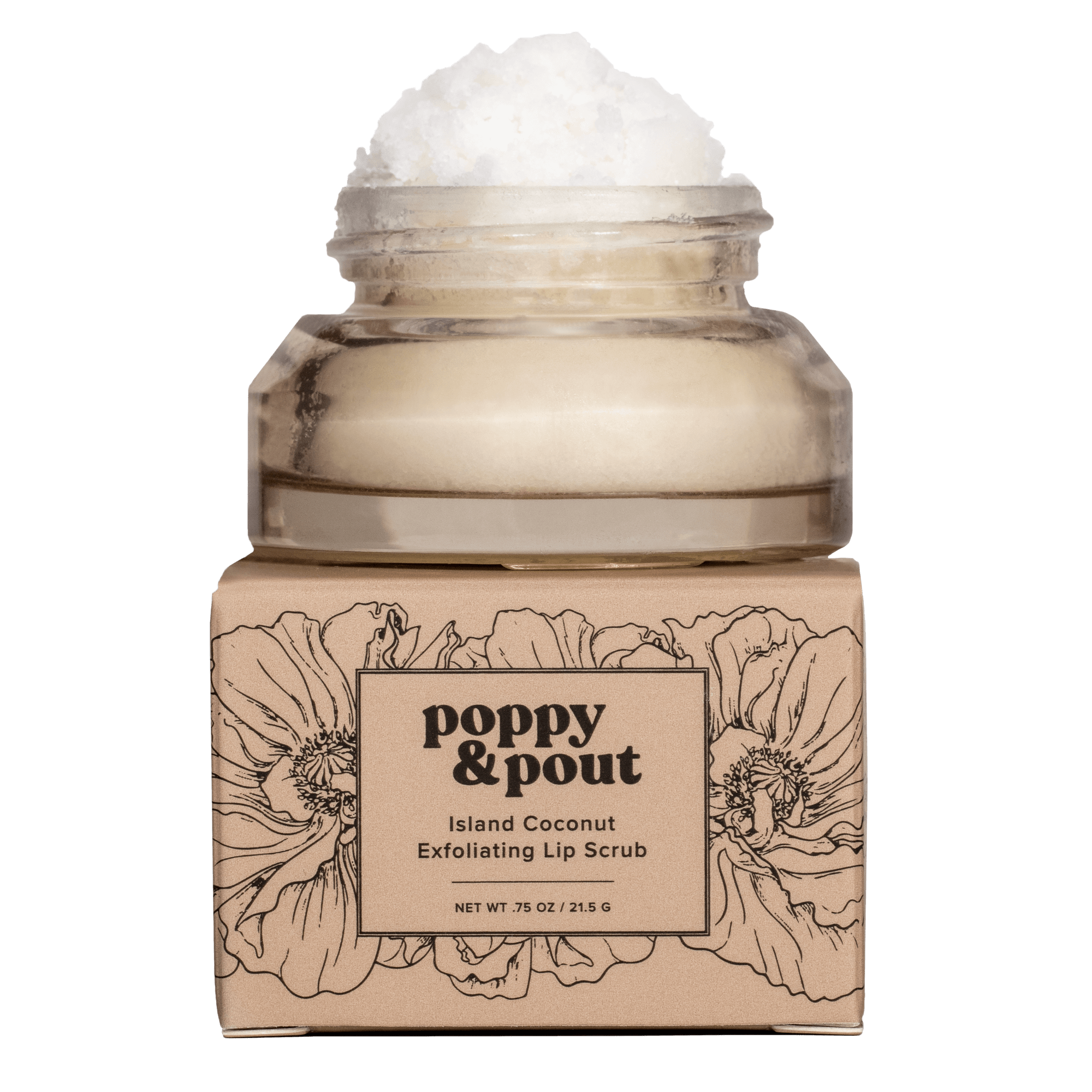 Lip Scrub, Original, Island Coconut - Poppy & Pout