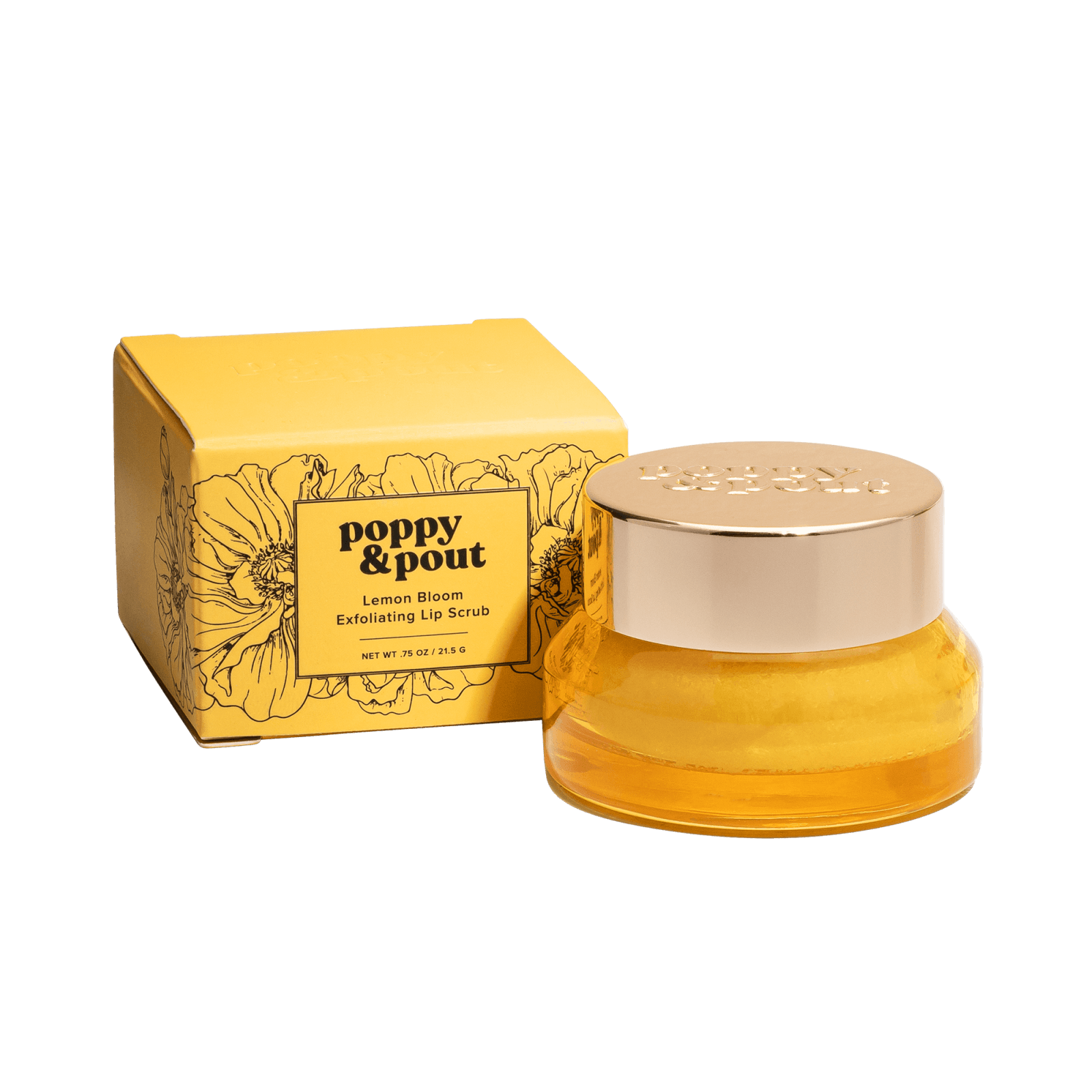 Lip Scrub, Original, Lemon Bloom - Poppy & Pout