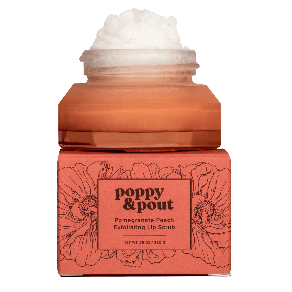 Poppy & Pout Pomegranate Peach Lip Scrub