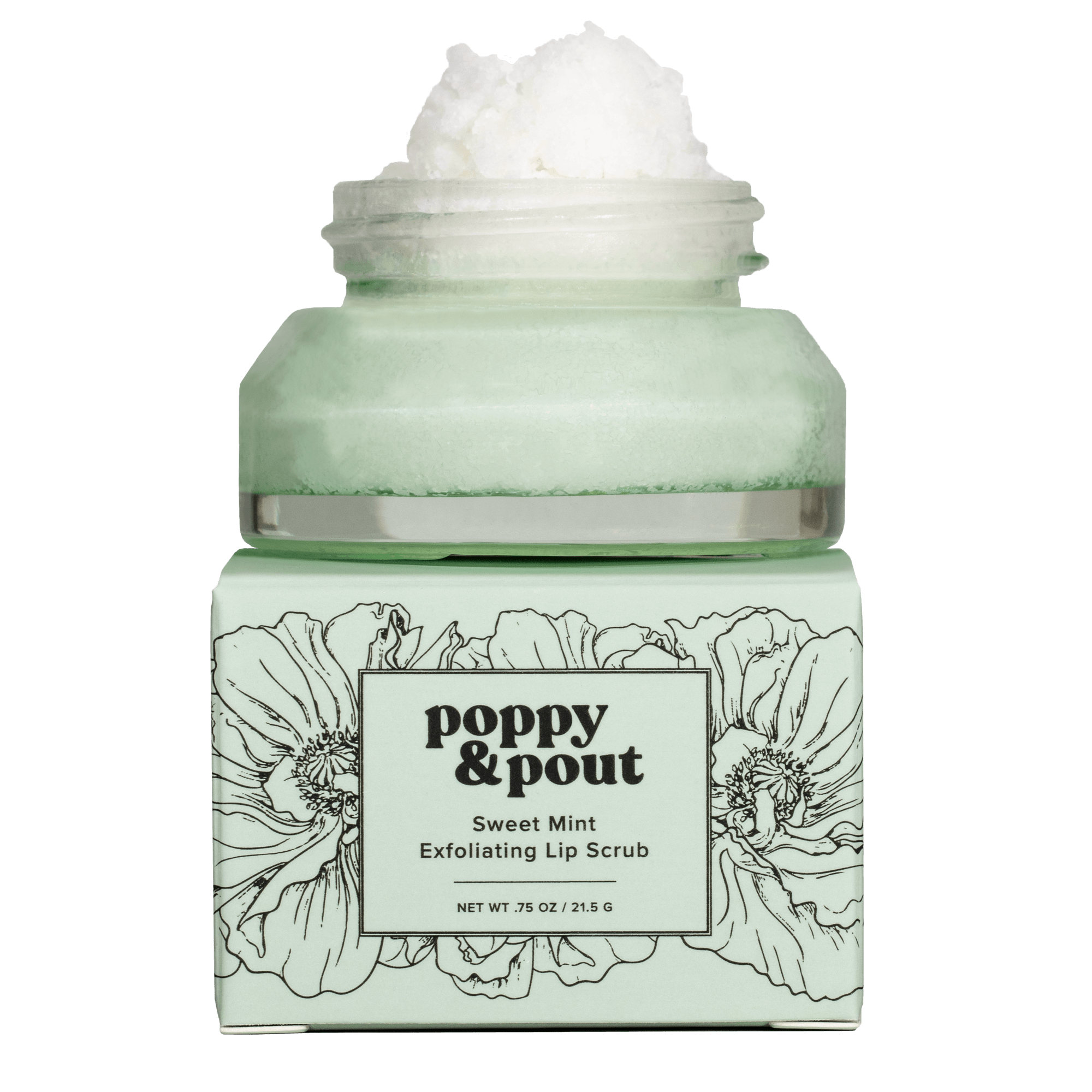 Lip Scrub, Original, Sweet Mint - Poppy & Pout