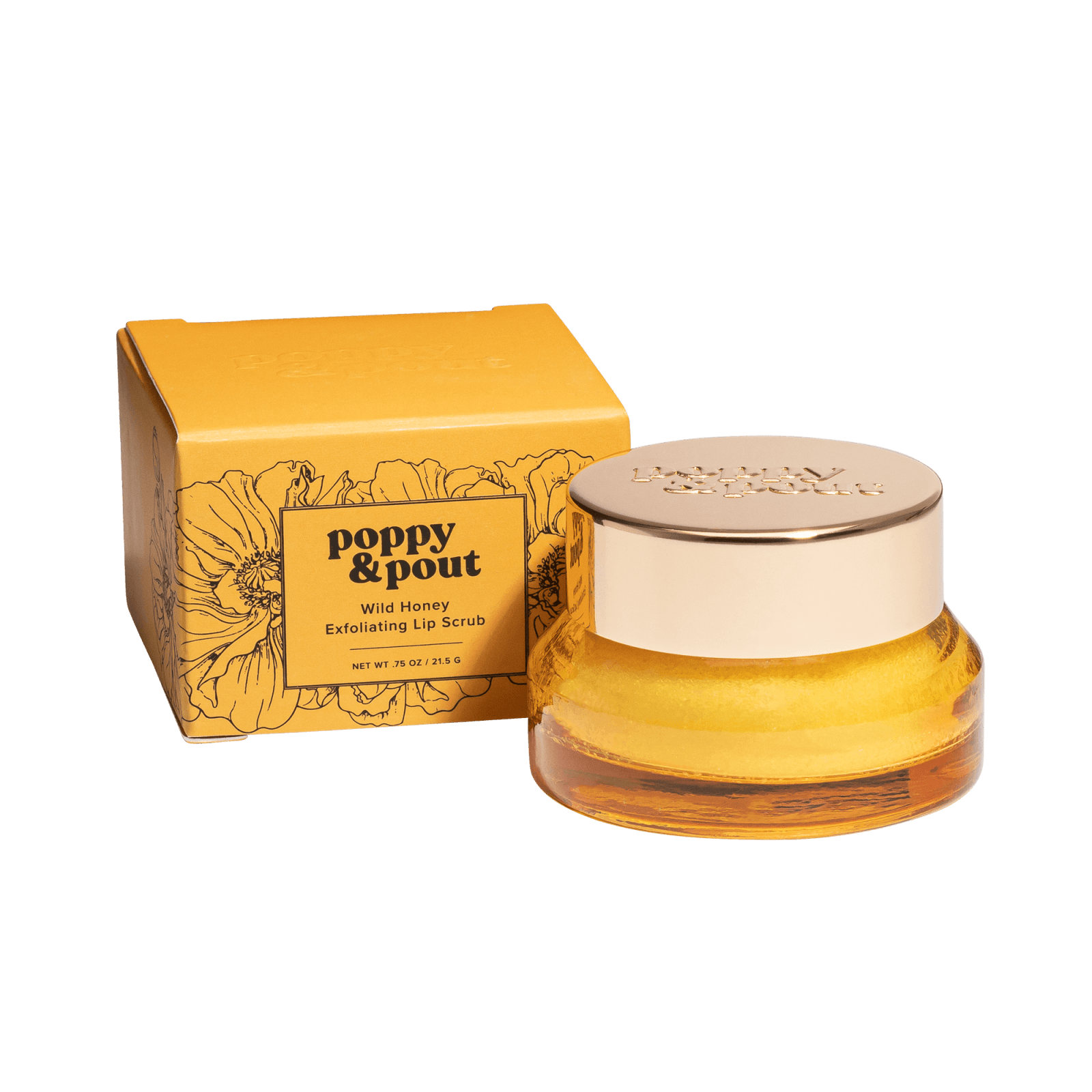 Lip Scrub, Original, Wild Honey - Poppy & Pout
